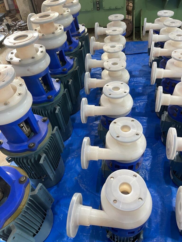 Pump Casing and Impeller Housing, made from PVDF